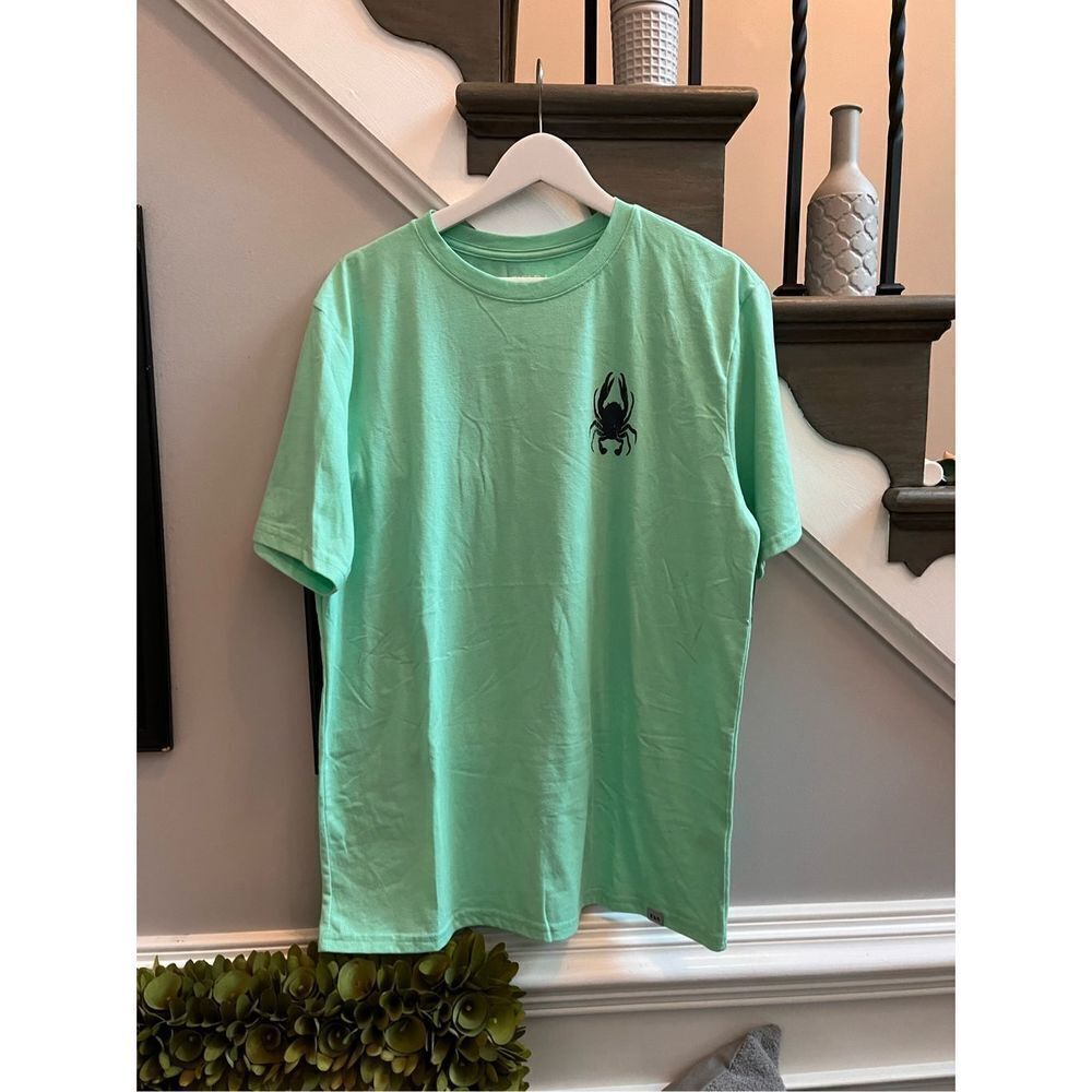 Field & Stream Aqua Crab Shirt Sleeve T-Shirt sz M NWT